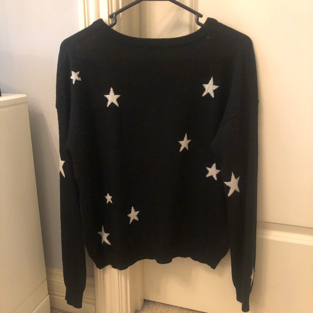 Brandy melville black knit star sweater